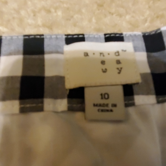 ASYMMETRIC CHECKERED SKIRT - Picture 2 of 2